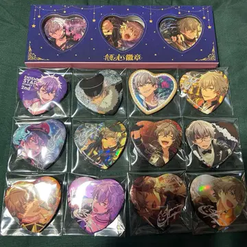 앙스타 토루파카 하트형 캔뱃지 소망 경심 중국 UNDEAD 오오가미 코가