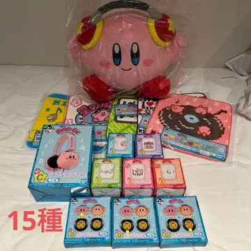 커비 제일복권 A 봉제 인형, 헤드폰 세트 15종