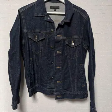 유니클로 다크 블루 L 사이즈 데님 자켓