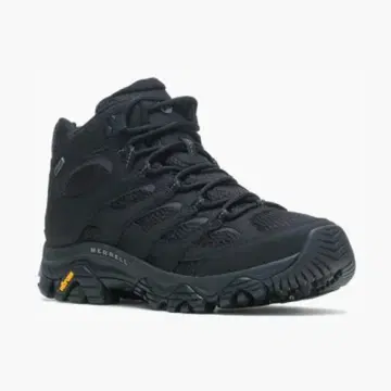 MERRELL MOAB 3 하이컷 아웃도어 신발 블랙