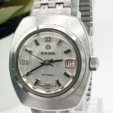 작동 RADO Voyager 자동 와인딩 손목시계 연마 세척 완료 A42