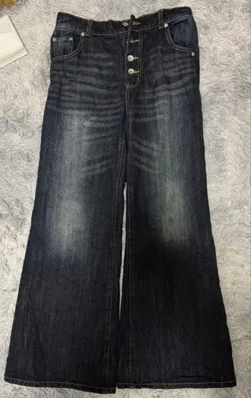 CLEL 플레어 데님 S 인디고 블루