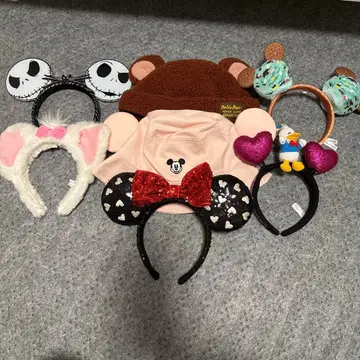 디즈니 머리띠 캡 세트
