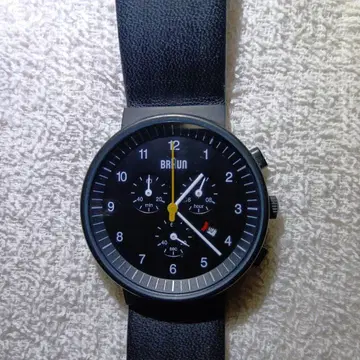 Braun 크로노그래프 손목시계 블랙