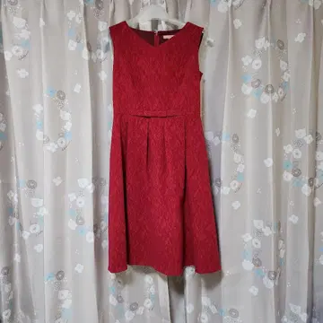 TOCCA 슬리브리스 무릎 기장 원피스 사이즈 2 레드