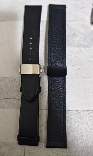 20mm D버클 BAMBI 남성용 손목시계 벨트 2개 세트