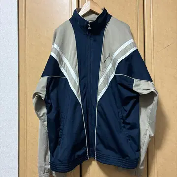 Champion USA 트랙 자켓 베이지 x 네이비 XL