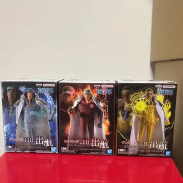 원피스 피규어 THE 출항 사카즈키 아오키지 키자루 해군 3체 세트