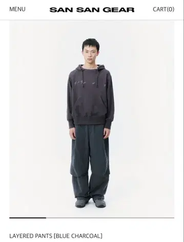 sansangear 25aw LAYERED PANTS