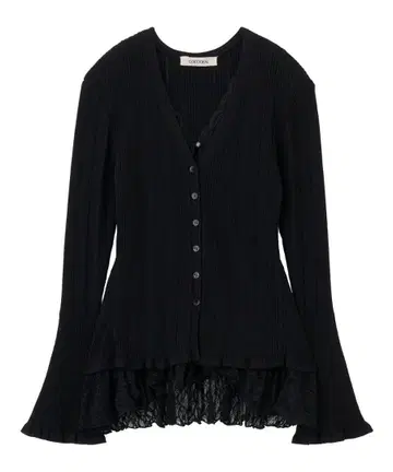 [새상품] 코코딜 레이스 도킹 니트