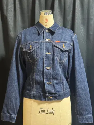 BIGJOHN 데님 자켓 세트 다크 네이비 옅은 파랑