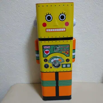 로봇형 양철통 저금통 높이 약 33cm