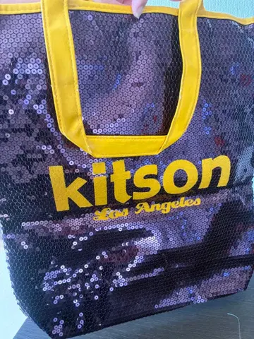 인기 색상 kitson 스팽글 토트백