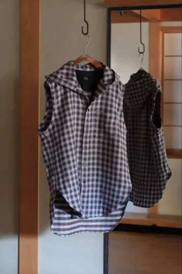 ensou 23aw 슬리브리스 후디 셔츠