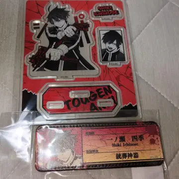 이치노세 사계절 복숭아 도겐안키 아크릴 스탠드 가죽 배지 원화