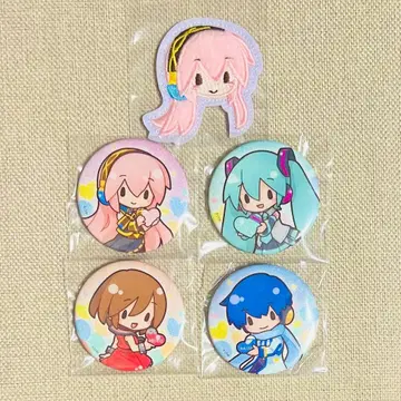 세가 럭키 쿠지 후와푸치 모코모코 스티커 캔뱃지 5개 세트 제일복권