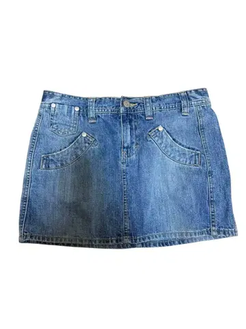 타미진스 타미 미니 스커트 데님 캐주얼 블루 L