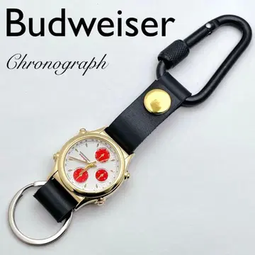 Budweiser 버드와이저 크로노그래프 카라비너 워치 시계 골드