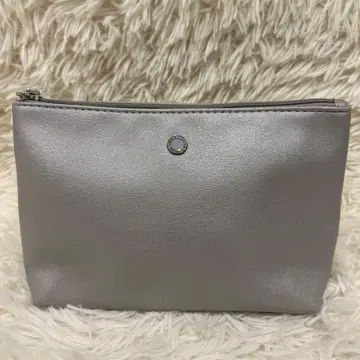 새상품급 불가리 BVLGALI 에미레이트 항공 어메니티 파우치 실버