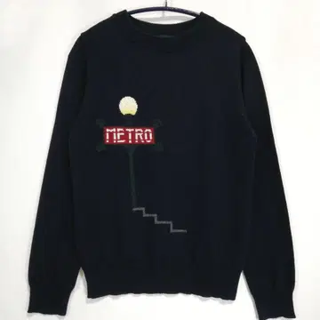 SLOBE IENA 니트 얇은 소재 METRO 다크 네이비 슬로브 이에나