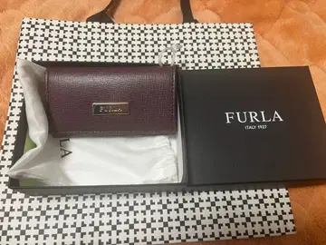 미사용 새상품 FURLA 버건디 가죽 키케이스