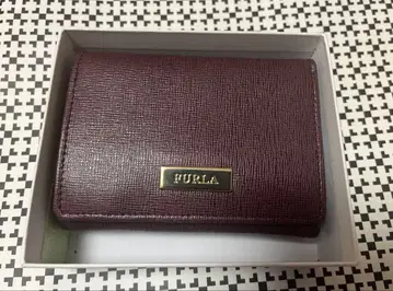 미사용 새상품 FURLA 버건디 3단 폴더형 지갑