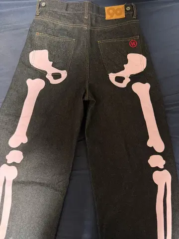 9090 Bone Rigid 데님 팬츠 핑크