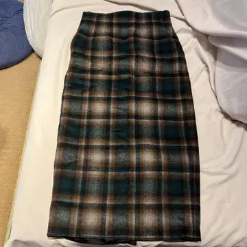펜들턴 체크 롱 스커트