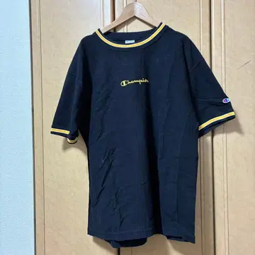 Champion USA 리버스 위브 T셔츠 블랙 XL