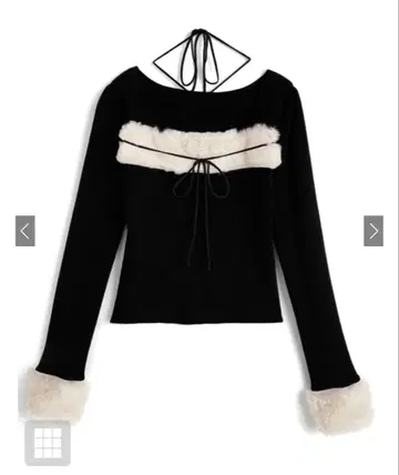 오프숄더 블랙 니트 상의 다리치 앤 마리풍