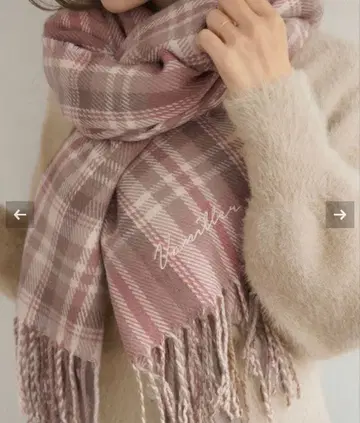 le reve vaniller 스톨 머플러 타탄 체크