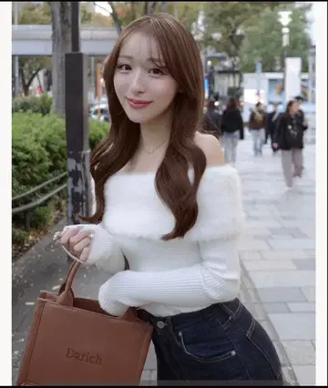 Darich 엘레강트 퍼 니트탑