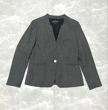 INDIVI 인디비 노카라 자켓 그레이 일본제 M 상당