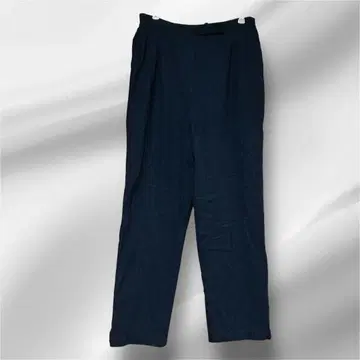 에반피콘 네이비 슬랙스 와이드 레그 울 80%