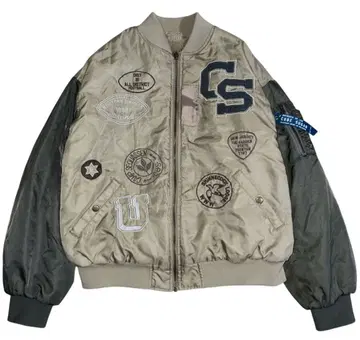 CUBE SUGAR 베이지 MA-1 자켓