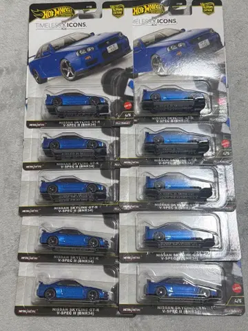 핫휠 스카이라인 GT-R V-스펙 II R34 BNR34 10대