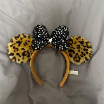 미니 레오파드 무늬 머리띠