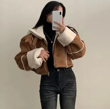 한국 무스탕 자켓 코트 amood