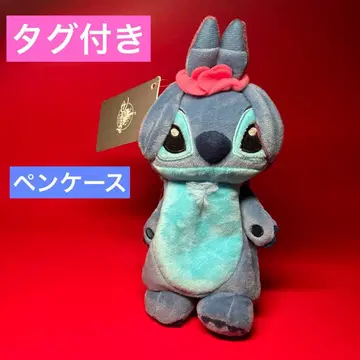 [택 포함] 스티치 봉제 인형 파우치 펜 케이스 리본 ribbon