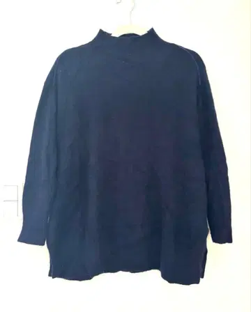 ALDRIDGE 캐시미어 하이넥 니트 스웨터 캐시미어 네이비