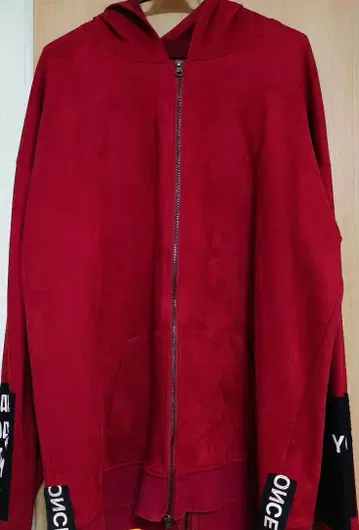 로프트 스키 페이크 스웨이드 백 지퍼 후드티