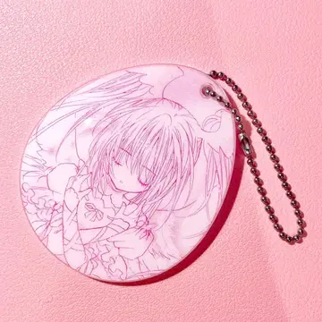 수호캐릭터 호시나 우타우 DMM 복권 E상 양면 아크릴 키링