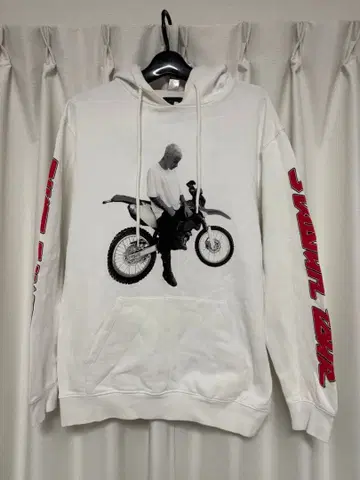 TEAM BIEBER 저스틴 비버 화이트 M 후드티