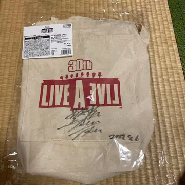 LIVEALIVE 30주년 사인 포함 토트백