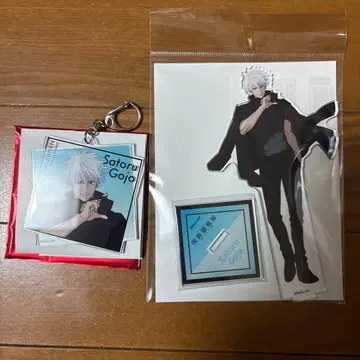 애니메이션 주술회전 전시회 아크릴 스탠드 아크릴 키링 고죠 사토루