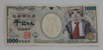 얕보지 마 얕보지마 고양이 패러디 지폐 화폐