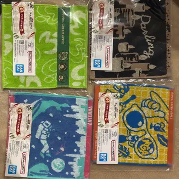 Mrs. GREEN APPLE 타월 4장 세트 유니크 디자인