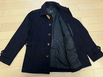 MEN'S BIGI 남성용 울 코트 네이비 M 사이즈