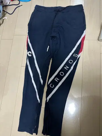 CRONOS 조거 팬츠 네이비/레드