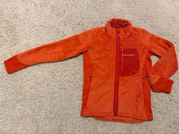 몽벨 클리마에어 우먼 오렌지 플리스 자켓